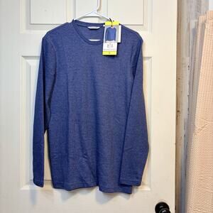 English Laundry Men's Long Sleeve Crewneck Sweater Blue Textured Size S NWT